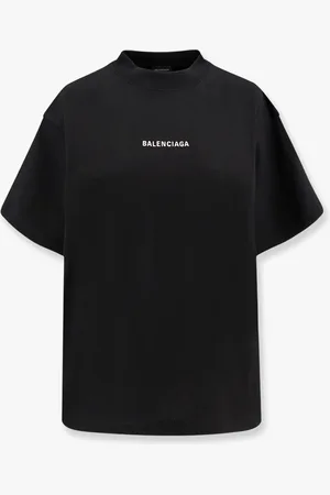Balenciaga T-shirt cropped con ricamo logo - - gender_Woman