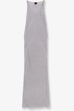 Pinko Vestito lungo Nelson in viscosa e fibra metallizzata - - gender_Woman