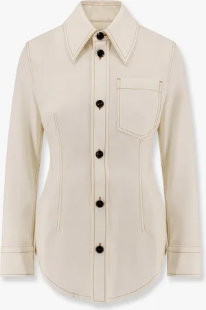 Bottega Veneta Camicia travel light wool con maxi colletto a punta - - gender_Woman
