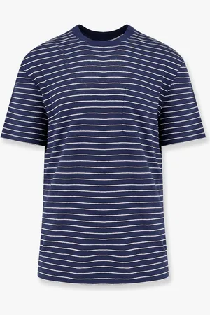 Brunello Cucinelli T-shirt in jersey rigato di lino stretch - - gender_Man