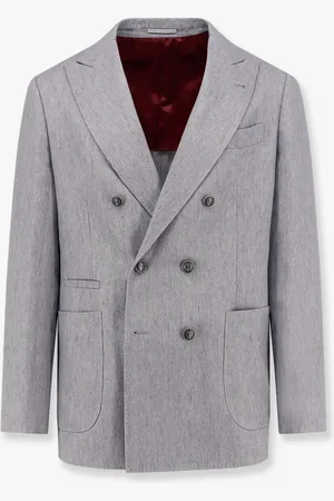 Brunello Cucinelli Giacca doppiopetto in lino - - gender_Man