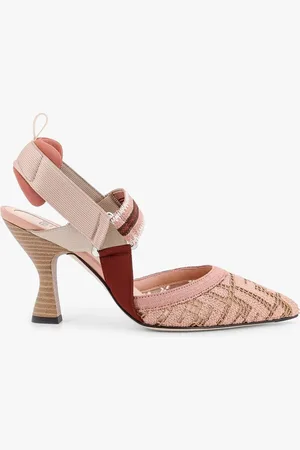 Fendi Slingback Colibrì in mesh con ricamo FF - - gender_Woman