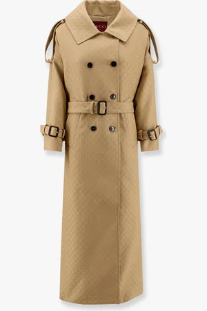 Gucci Cappotto in lana e crepe di seta con motivo GG all-over - - gender_Woman