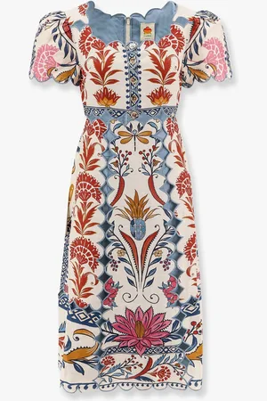 Farm Rio Abito in lino con stampe floreali - - gender_Woman