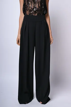 Nuna Lie Pantaloni palazzo con pieghe