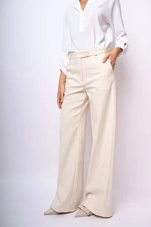 Nuna Lie Pantaloni palazzo misto cotone