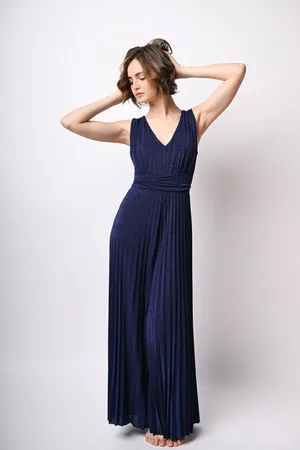 Nuna Lie Tuta plissé in lurex