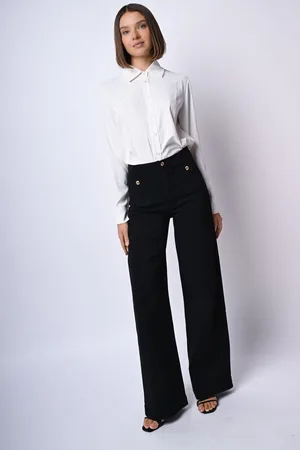 Nuna Lie Pantaloni palazzo in cotone