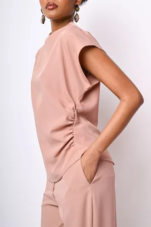 Nuna Lie Top con arricciatura e bottoni sul retro