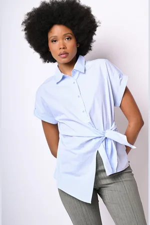 Nuna Lie Camicia a righe con nodo laterale