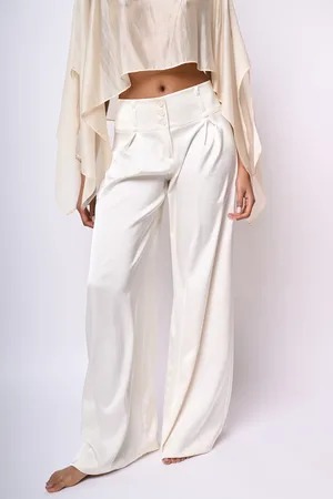 Nuna Lie Pantaloni palazzo in raso