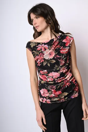 Nuna Lie Top in tulle a stampa floreale