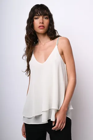 Nuna Lie Top con spalline in strass