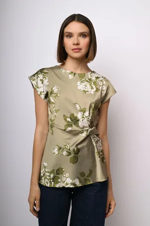 Nuna Lie Top con stampa floreale e nodo