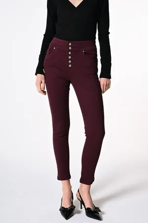 Nuna Lie Jeans skinny con bottoni gioiello