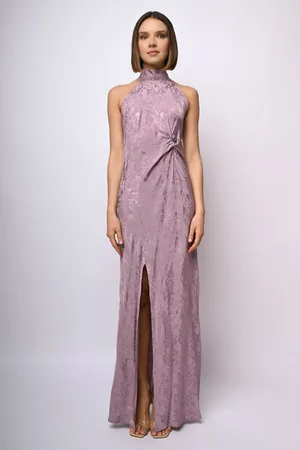 Nuna Lie Abito lungo in jacquard floreale