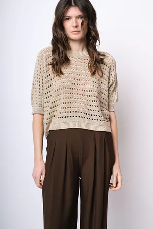 Nuna Lie Pull in maglia crochet con fiocco sul retro
