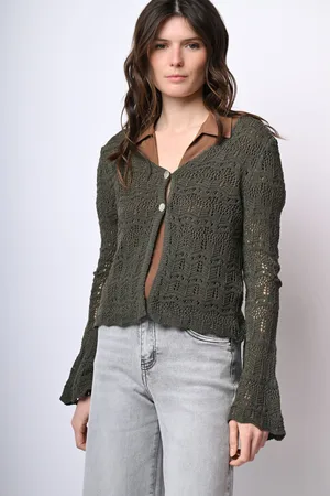 Nuna Lie Cardigan in maglia crochet