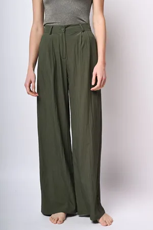 Nuna Lie Pantaloni palazzo misto viscosa