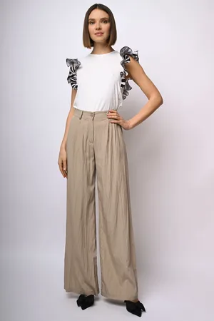 Nuna Lie Pantaloni palazzo misto viscosa