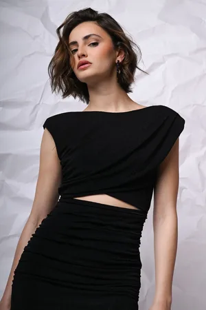 Nuna Lie Mini abito arricciato con cut-out