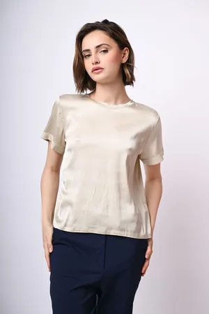 Nuna Lie T-shirt in raso di viscosa