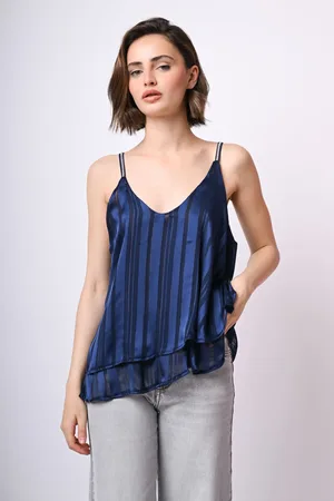 Nuna Lie Top doppiato in georgette lurex