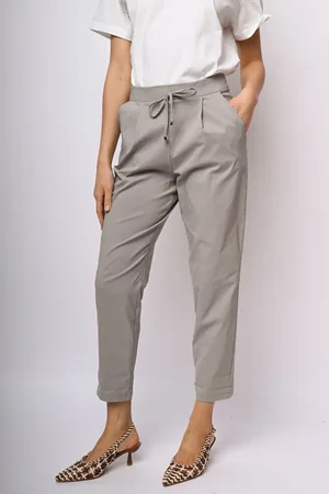 Nuna Lie Pantaloni misto viscosa con coulisse