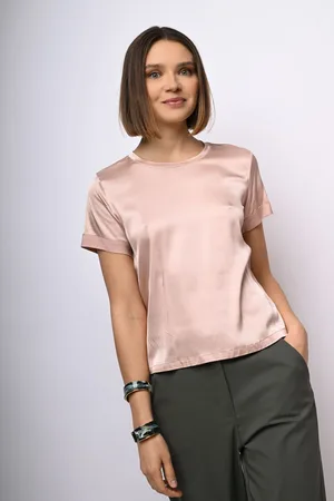 Nuna Lie T-shirt in raso di viscosa