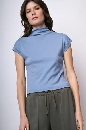 Nuna Lie Top in cotone con collo alto