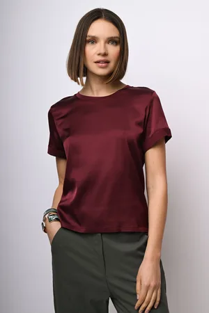 Nuna Lie T-shirt in raso di viscosa