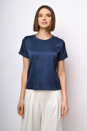 Nuna Lie T-shirt in raso di viscosa