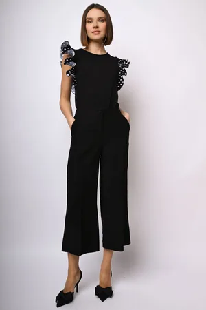 Nuna Lie Pantaloni crop misto viscosa