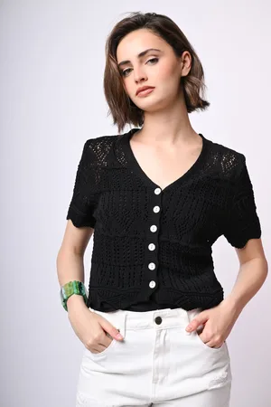 Nuna Lie Cardigan crochet a maniche corte