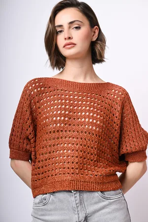 Nuna Lie Pull in maglia crochet con fiocco sul retro