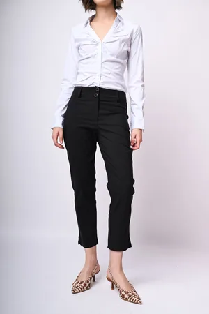 Nuna Lie Pantaloni misto viscosa con spacchetti