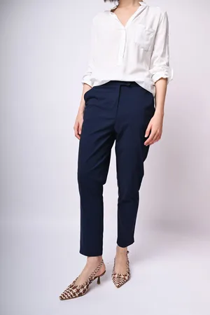 Nuna Lie Pantaloni slim-fit misto viscosa