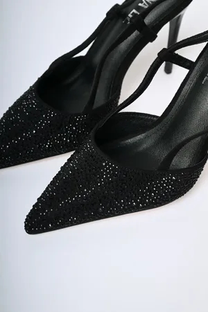 Nuna Lie Décolleté slingback con strass
