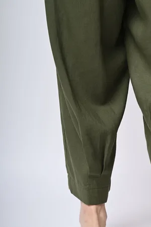 Nuna Lie Pantaloni baggy in lino e viscosa