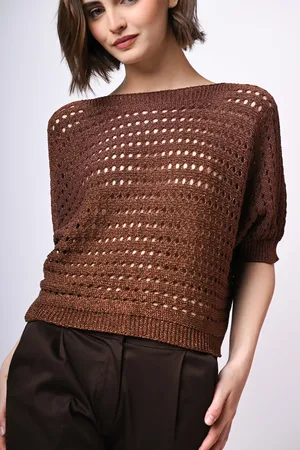 Nuna Lie Pull in maglia crochet con fiocco sul retro