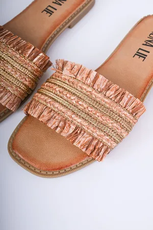Nuna Lie Sandali con fascia sfrangiata