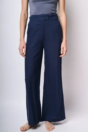 Nuna Lie Pantaloni palazzo in lino e viscosa