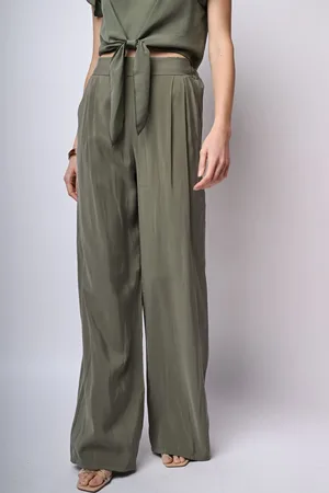 Nuna Lie Pantaloni palazzo con filza