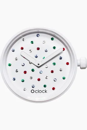O bag Meccanismo crystal bianco O clock