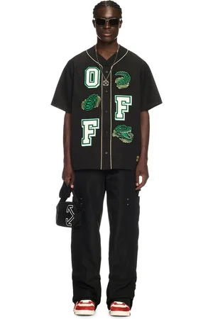 OFF-WHITE Crocodile Baseball Shirt - Male Camicie 44