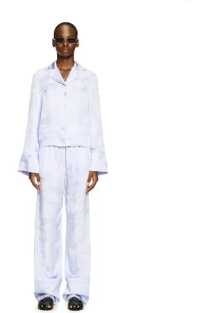OFF-WHITE Fresco Jacq Vi Pajama Pants Serenity-whi - Female Intimo E Calze 38