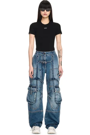 OFF-WHITE Cargo Over Pants - Female Denim 25