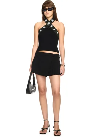 OFF-WHITE Starry Halterneck Top - Female T-shirt E Top L