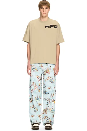 OFF-WHITE Beige Off Split T-shirt - Male T-shirts L