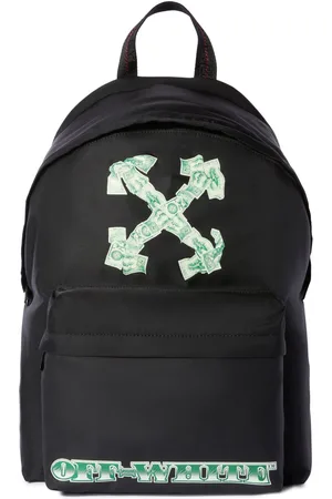 OFF-WHITE Green Money Print Heritage Backpack - Male Zaini Qt